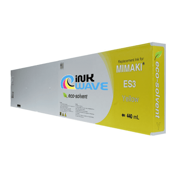 InkWave Compatible Replacement Ink Cartridges for Mimaki ES3, 220 mL – 440 mL - Yellow