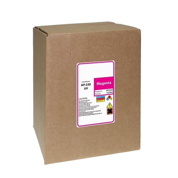 InkWave Compatible Replacement Ink for HP FB250, 2,000 mL - 3,000 mL - Magenta