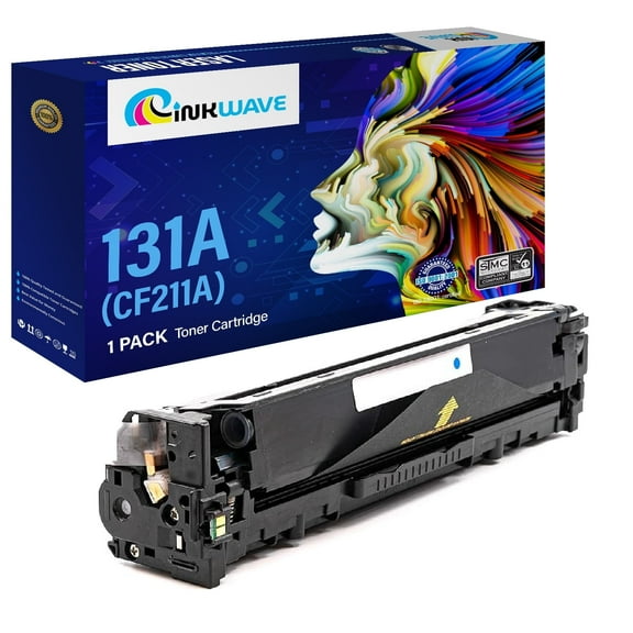 InkWave Compatible Toner Cartridge Replacement for HP 131A / CF211A (Cyan, 1 Pack)
