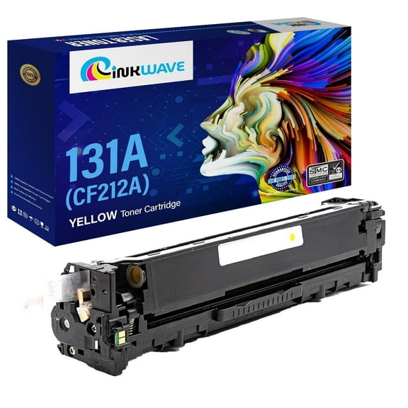 InkWave Compatible Toner Cartridge Replacement for HP 131A / CF212A (Yellow, 1 pack)