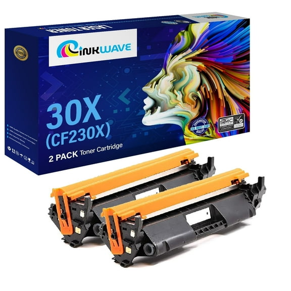 InkWave Compatible Toner Cartridge Replacement for HP 30X / CF230X (Black,2 Pack)