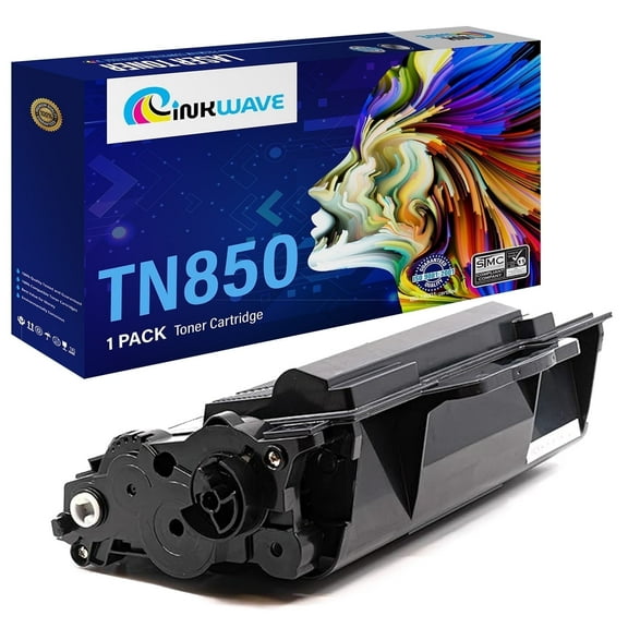 InkWave TN850 Toner Replacement Printer Cartridge (Black, 1 Pack)