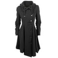 thumbnail image 1 of Inkach Women Faux Fur Wool Warm Slim Coat Jacket Thick-Parka Overcoat Long Winter Outwear, 1 of 2