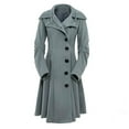 thumbnail image 1 of Inkach Women Faux Fur Wool Warm Slim Coat Jacket Thick-Parka Overcoat Long Winter Outwear, 1 of 2