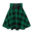 thumbnail image 1 of Inkach Women Pleated Skirt Casual High Waist Mini Skirt Flare A-Line Mini Skirt, 1 of 3