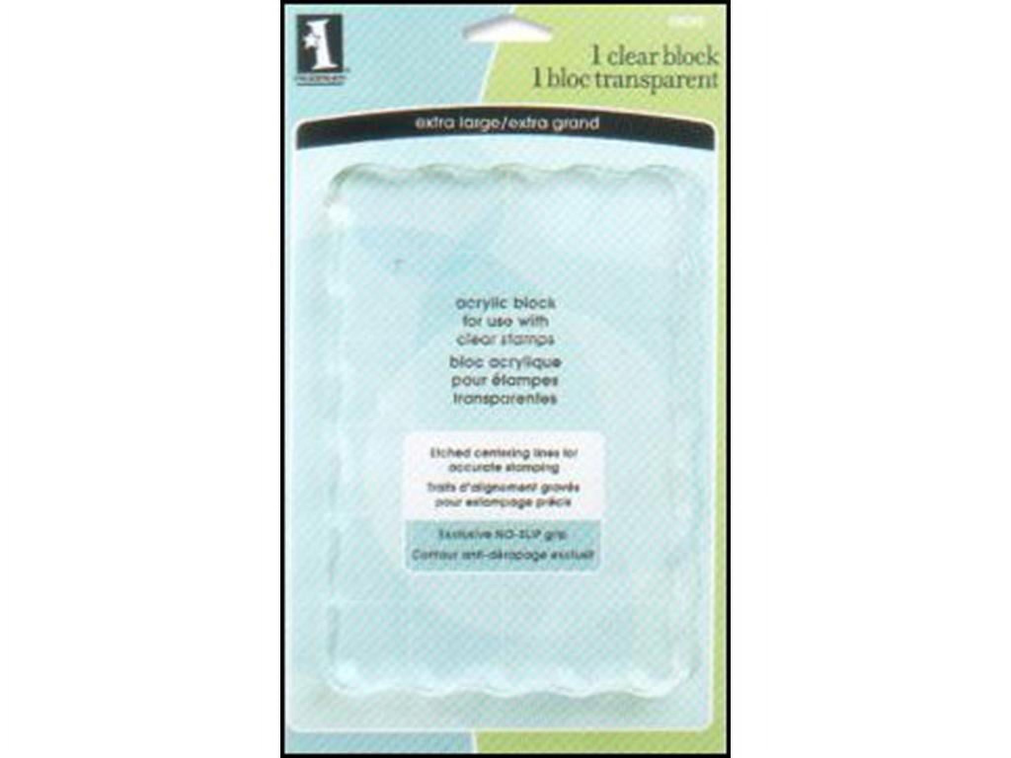 Inkadinkado Clear Stamp Block Extra Large