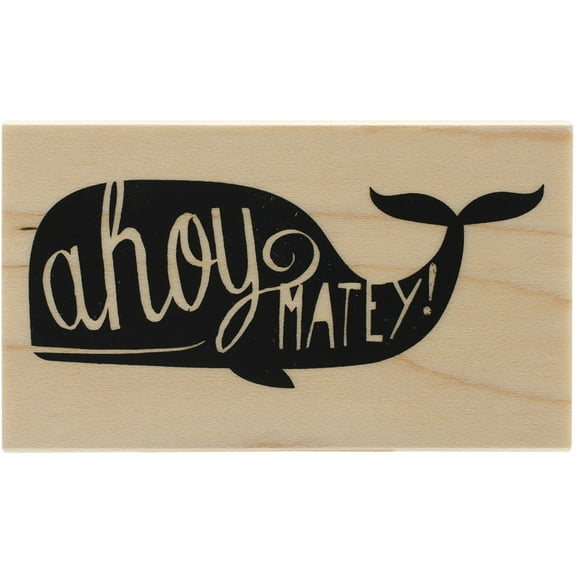 Inkadinkado Mounted Rubber Stamp 1.75"X3"-Ahoy Matey