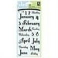 thumbnail image 1 of Inkadinkado "R" Clear Stamps, Months & Days, 1 of 2