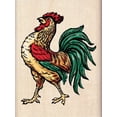 thumbnail image 1 of Inkadinkado Rooster Wood Stamp, 1 of 2