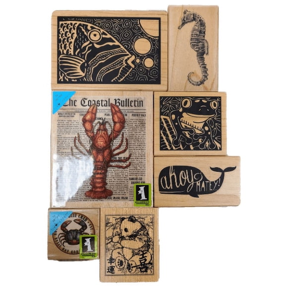Inkadinkado Sea Life and Animals Stamper Set 7 Pieces