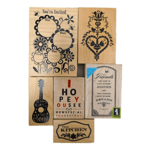 Inkadinkado Sentimental Stamper Set 6 Pieces