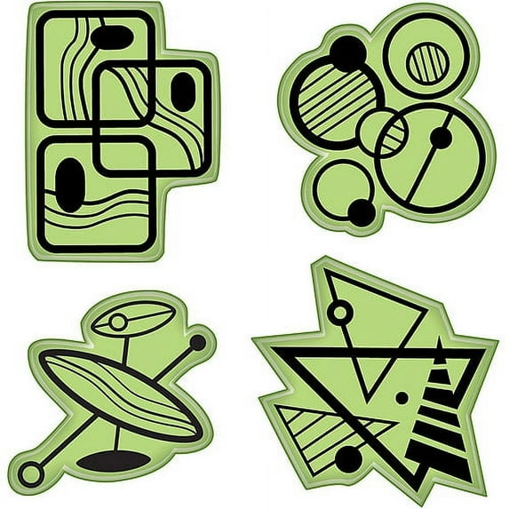Inkadinkado Stamping Gear 4 Inch X 4 Inch-Mod Fun Shapes
