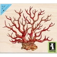 thumbnail image 1 of Inkadinkado Tim Coffey Wood Stamp, Coral, 1 of 2