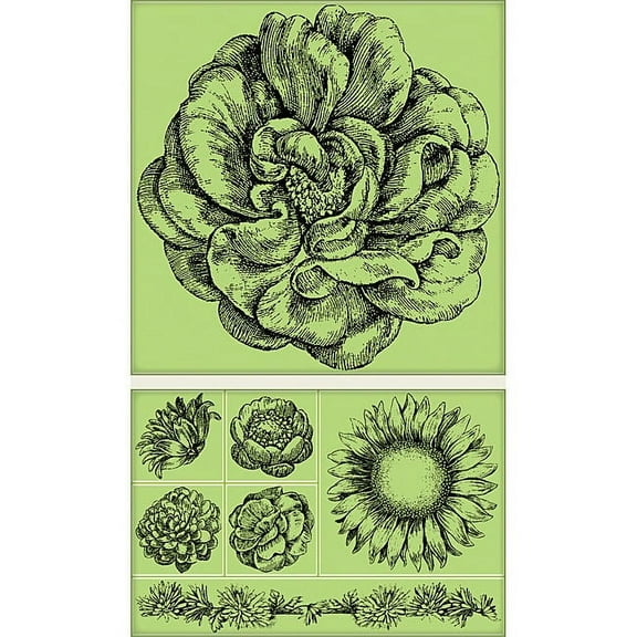 Inkadinkado 'Vintage Floral' 7-piece Cling Stamps