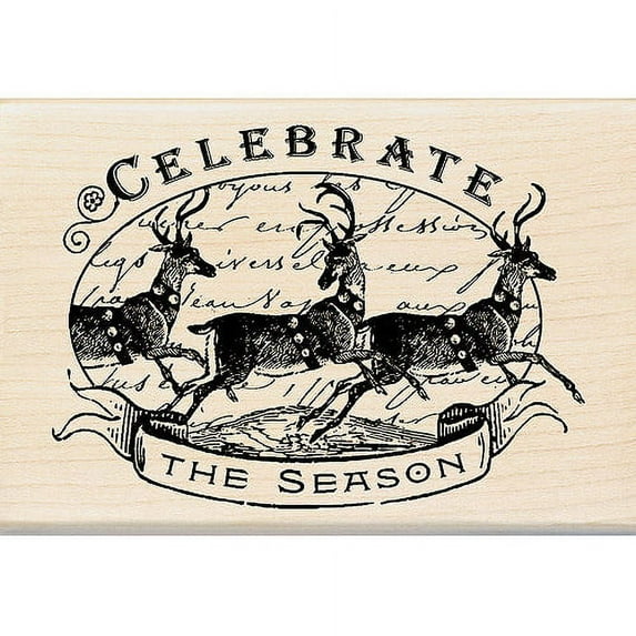 Inkadinkado Wood Stamp, Celebrate The Season
