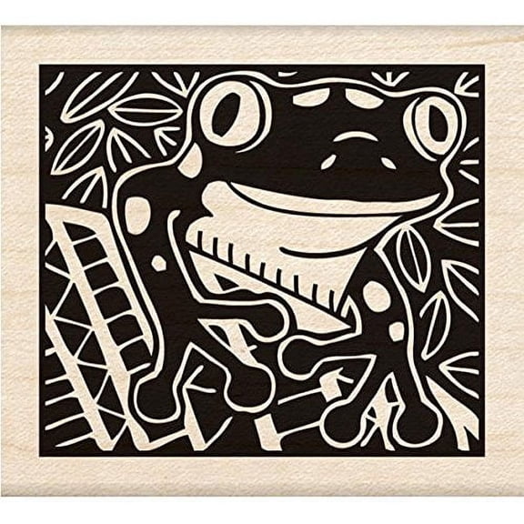 Inkadinkado Wood Stamp, Frog