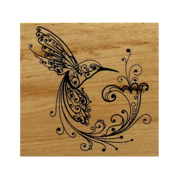 Inkadinkado Wood Stamp Hummingbird