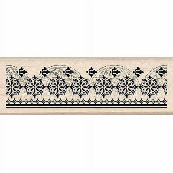 Inkadinkado Wood Stamp, Ornate Border