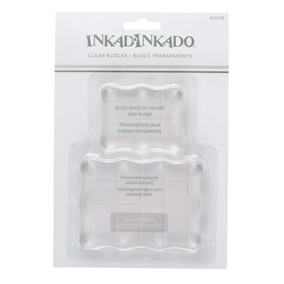 Inkadinkadoo Clear Block Set 2PC