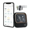 thumbnail image 1 of Inkbird 5GHz WiFi & Bluetooth 5.1 Meat Thermometer, Inkbird WiFi Grill Meat Thermometer for Grilling Smoker BBQ Cooking with 4 Probes, IBT-26S Wireless APP Control, Alarm Timer, Backlit LCD, Recharge, 1 of 8