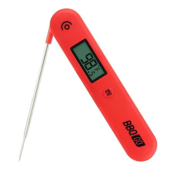 Inkbird Digital Meat Thermometer, BG-HH1C Instant Read Cooking Food Thermometer with Foldable Probe and Large Screen for Meat, Grill, BBQ, Milk and Bath Water