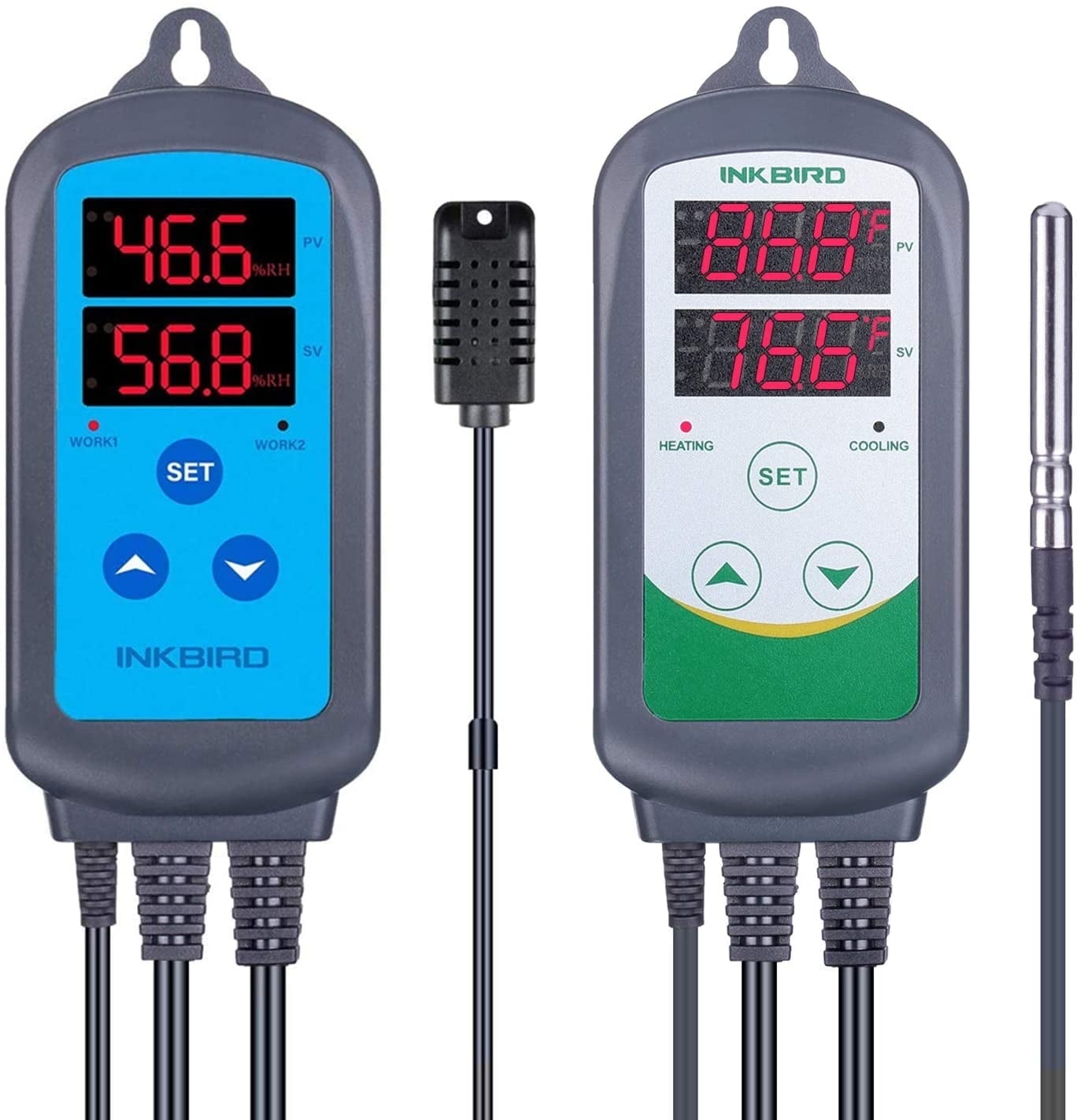Inkbird ITC-308/IHC-200 Dual Stage Thermostat Humidistat Temperature Controller