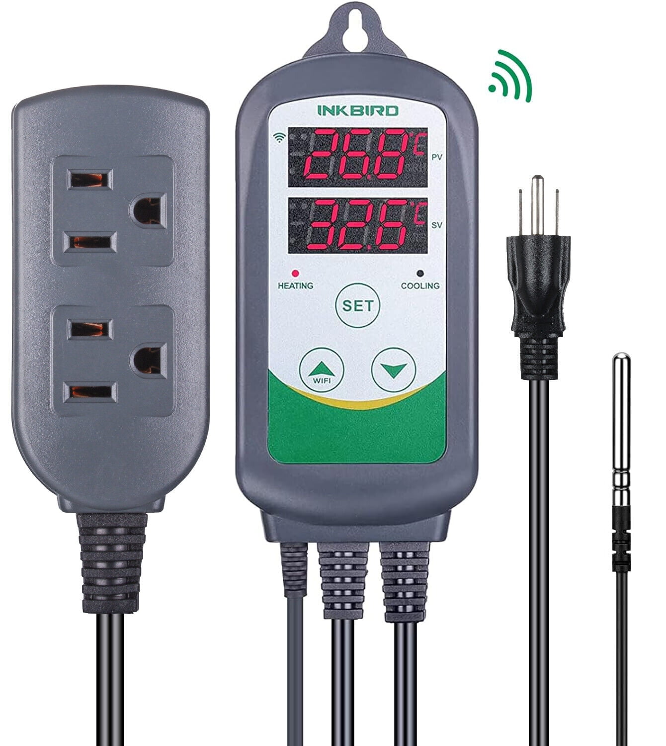 Inkbird Thermostat numérique ITC-308-WIFI – Thermostat de