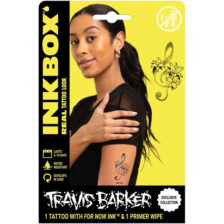 Inkbox Temporary Tattoos, Floral Music, 1 Pack - Walmart.com