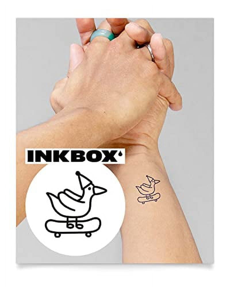 HAWINK Temporary Tattoo Markers for Skin, 10 Body Markers + 56 Large Tattoo  Stencils for Kids and Adults, Dual-End Tattoo Pens Make Bold and Fine