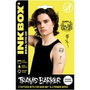 Inkbox Temporary Tattoos, Skull+Flower, 2 Pack