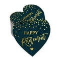 thumbnail image 1 of Inkdotpot 100 Pack Happy Retirement Favor Paper Tag Craft Real Gold Foil Hang Tag, 1 of 8