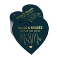 thumbnail image 1 of Inkdotpot 100 Pack Real Gold Foil Paper Tag Hugs & Kisses From The Wedding Favor Hang Tag, 1 of 6
