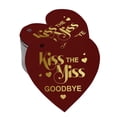 thumbnail image 1 of Inkdotpot 100 Pack Real Gold Foil Paper Tag Kiss The Miss Goodbye Bridal Shower Favor Hang Tag, 1 of 6