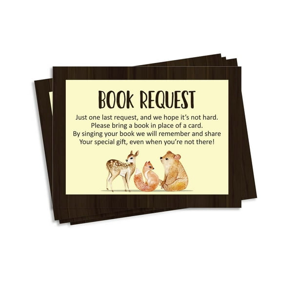 Inkdotpot 30 Books For Baby Shower Request Cards Bring A Book Instead Of A Card Jungle Animals Its a Boy Its a Girl Baby Shower Invitations Inserts Games