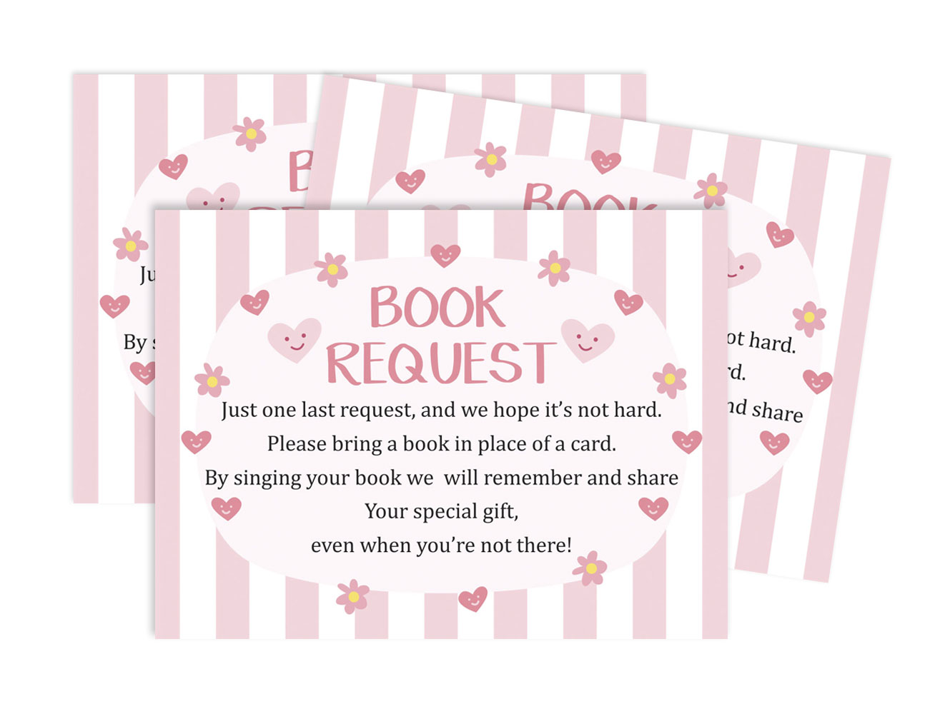 Inkdotpot 30 Books For Baby Shower Request Cards Bring A Book Instead Of A Card Gender Neutral Stripe Baby Shower Invitations Inserts Games