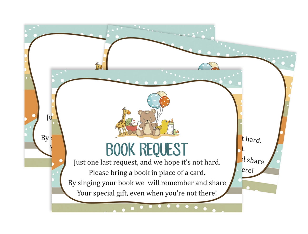 Inkdotpot 30 Books For Baby Shower Request Cards Bring A Book Instead Of A Card Jungle Animals Gender Neutral Baby Shower Invitations Inserts Games