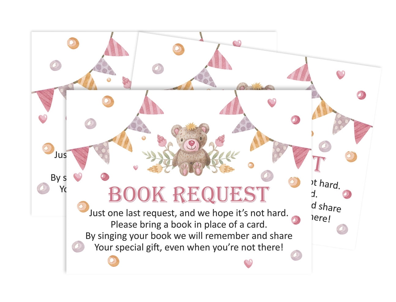 Inkdotpot 30 Books For Baby Shower Request Cards Bring A Book Instead Of A Card Teddy Bear Gender Neutral Baby Shower Invitations Inserts Games
