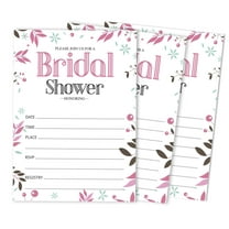 Inkdotpot 30 Bridal Shower InvitationsFloralWedding Fill-In Style Invites Blank Invites