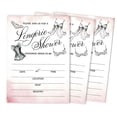 thumbnail image 1 of Inkdotpot 30 Bridal Shower InvitationsLingerie ShowerWedding Fill-In Style Invites Blank Invites, 1 of 8