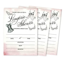 Inkdotpot 30 Bridal Shower InvitationsLingerie ShowerWedding Fill-In Style Invites Blank Invites