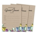 thumbnail image 1 of Inkdotpot 30 Bridal Shower InvitationsRustic Kraft FloralWedding Fill-In Style Invites Blank Invites, 1 of 8