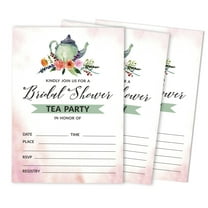 Inkdotpot 30 Bridal Shower InvitationsTea PartyWedding Fill-In Style Invites Blank Invites
