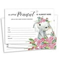 thumbnail image 1 of Inkdotpot 30 Fill In StyleBaby Shower Invitation Cards Baby Elephant Jungle Animals Blank Invites, 1 of 7