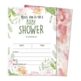 thumbnail image 1 of Inkdotpot 30 Fill In StyleBaby Shower Invitation Cards Floral Gender Neutral Blank Invites, 1 of 1
