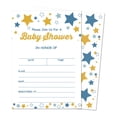 thumbnail image 1 of Inkdotpot 30 Fill In StyleBaby Shower Invitation Cards Gender Neutral Twinkle Twinkle Little Star Blank Invites, 1 of 6