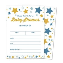 Inkdotpot 30 Fill In StyleBaby Shower Invitation Cards Gender Neutral Twinkle Twinkle Little Star Blank Invites