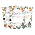 thumbnail image 1 of Inkdotpot 30 Fill In StyleBaby Shower Invitation Cards Jungle Animals Gender Neutral Blank Invites, 1 of 7