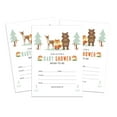 thumbnail image 1 of Inkdotpot 30 Fill In StyleBaby Shower Invitation Cards Jungle Animals Gender Neutral Blank Invites, 1 of 7