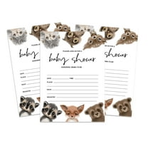 Inkdotpot 30 Fill In StyleBaby Shower Invitation Cards Safari Jungle Animals Blank Invites