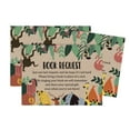 thumbnail image 1 of Inkdotpot 30 Kraft Books For Baby Shower Request Cards Bring A Book Instead Of A Card Jungle Animals Gender Neutral Baby Shower Invitations Inserts Games, 1 of 6